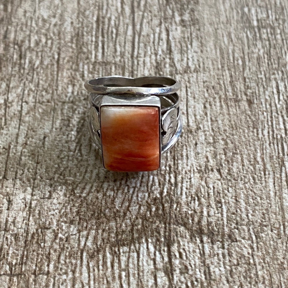 Sterling Silver Spiny Oyster Ring